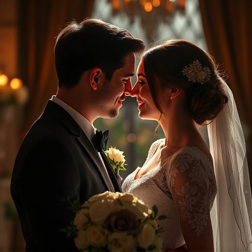 Bruidsfotografie met romantische sfeer