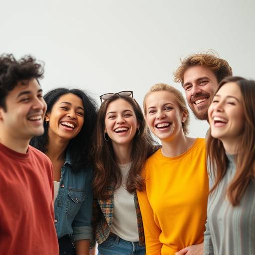 Het team van Foto Studio Lumina lachend samen in de studio.